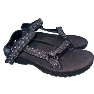 Teva Winsted Mens 13 Hiking Walking Sandals Black Outdoors Cushion Comfort Shoe